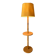 Large bamboo floor lamp from the 1960s.