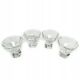 Set of crystal glasses, modernism, Germany, 1950s
