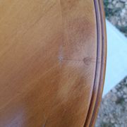 Side table in chestnut tinted cherry height 68 cm
