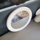 Miroir rond en plastique blanc Syla - Ref 702