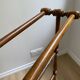 Vintage turned wooden towel rack