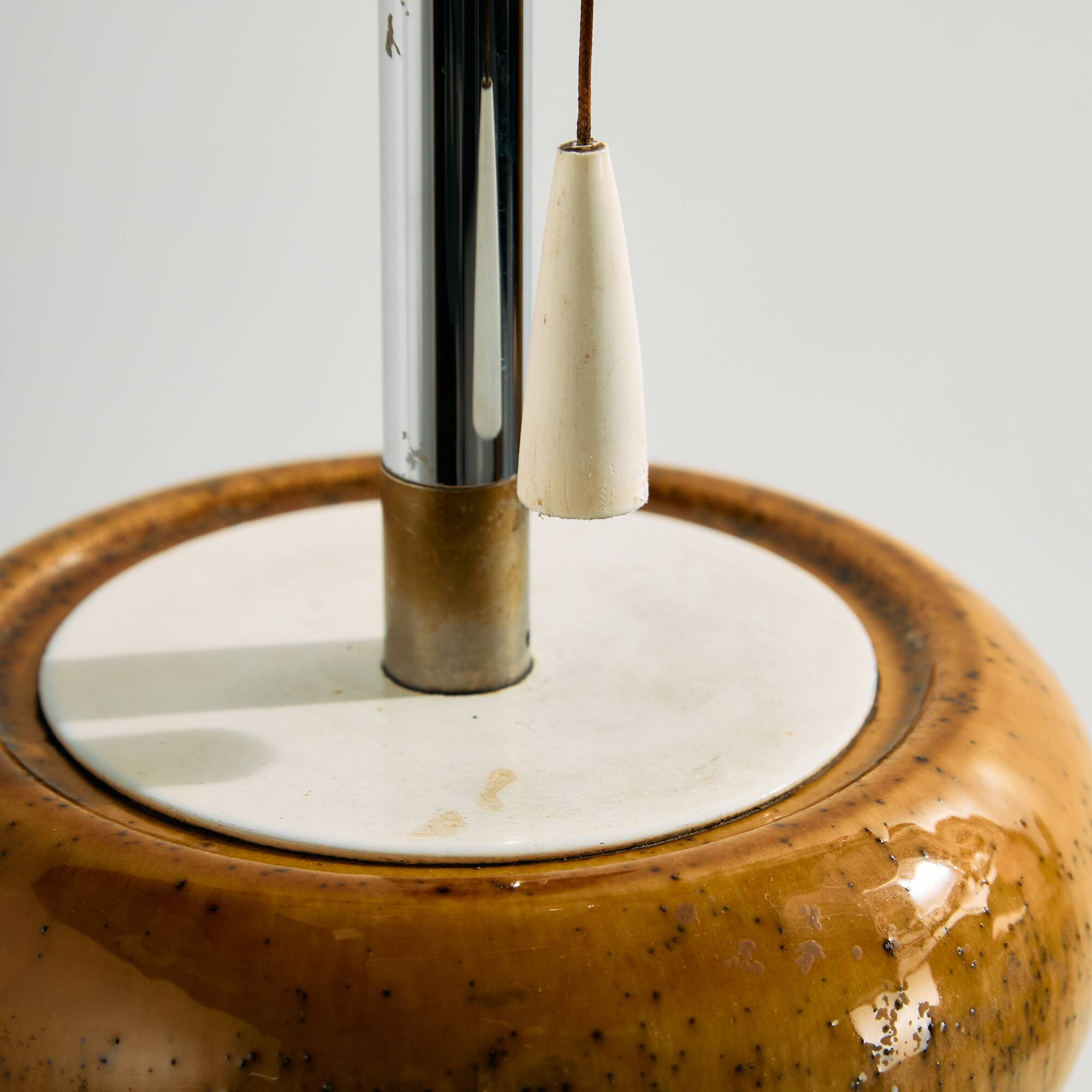 German ceramic floor lamp by Kaiser Leuchten
