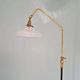 Lampadaire articulé, pied tripode, Mid-century, France, 1950