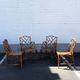 Vintage bamboo dining set in Chippendale style, Italy, year