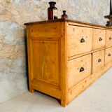 Large Antique Craft Furniture 300 cm Grocery Buffet Vintage 1920