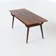 Gunni Omann sculptural coffee table rosewood Omann Jun Denmark 1958