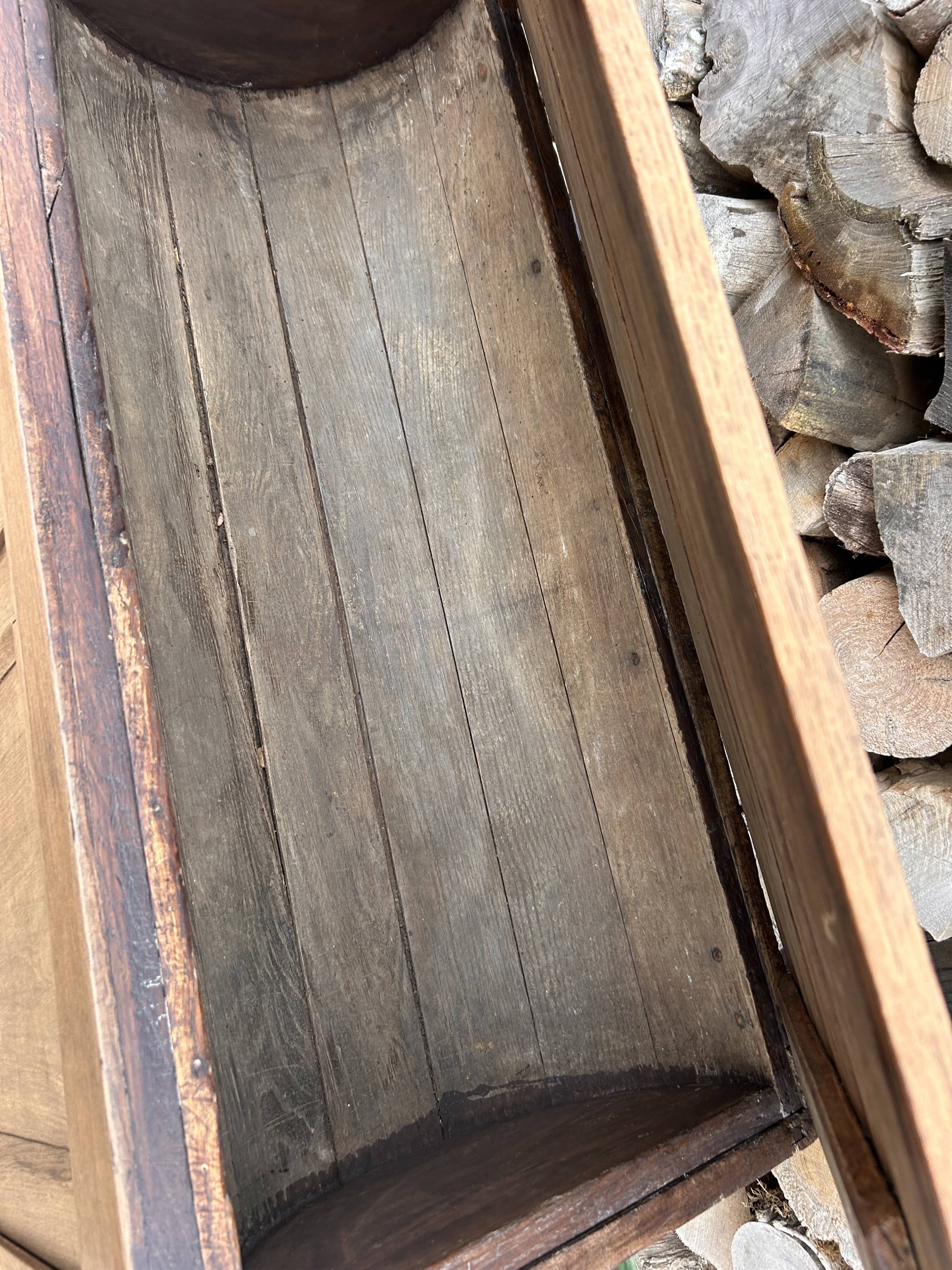 Renovated solid wood sideboard