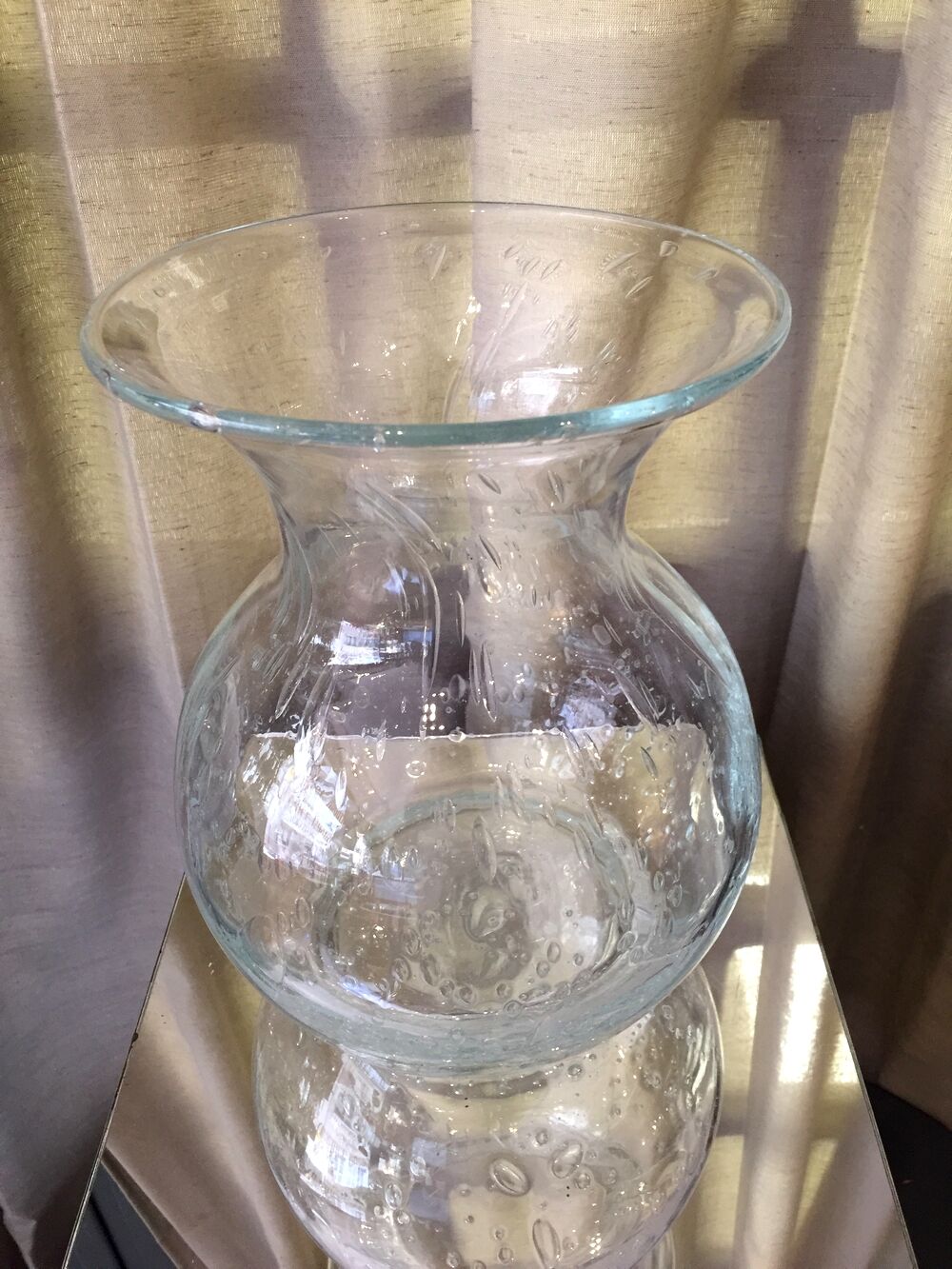Crystal bubble vase