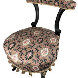 Napoleon III voyeuristic chair, blackened wood