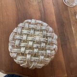 Vintage Amber Glass Wall/Ceiling Light