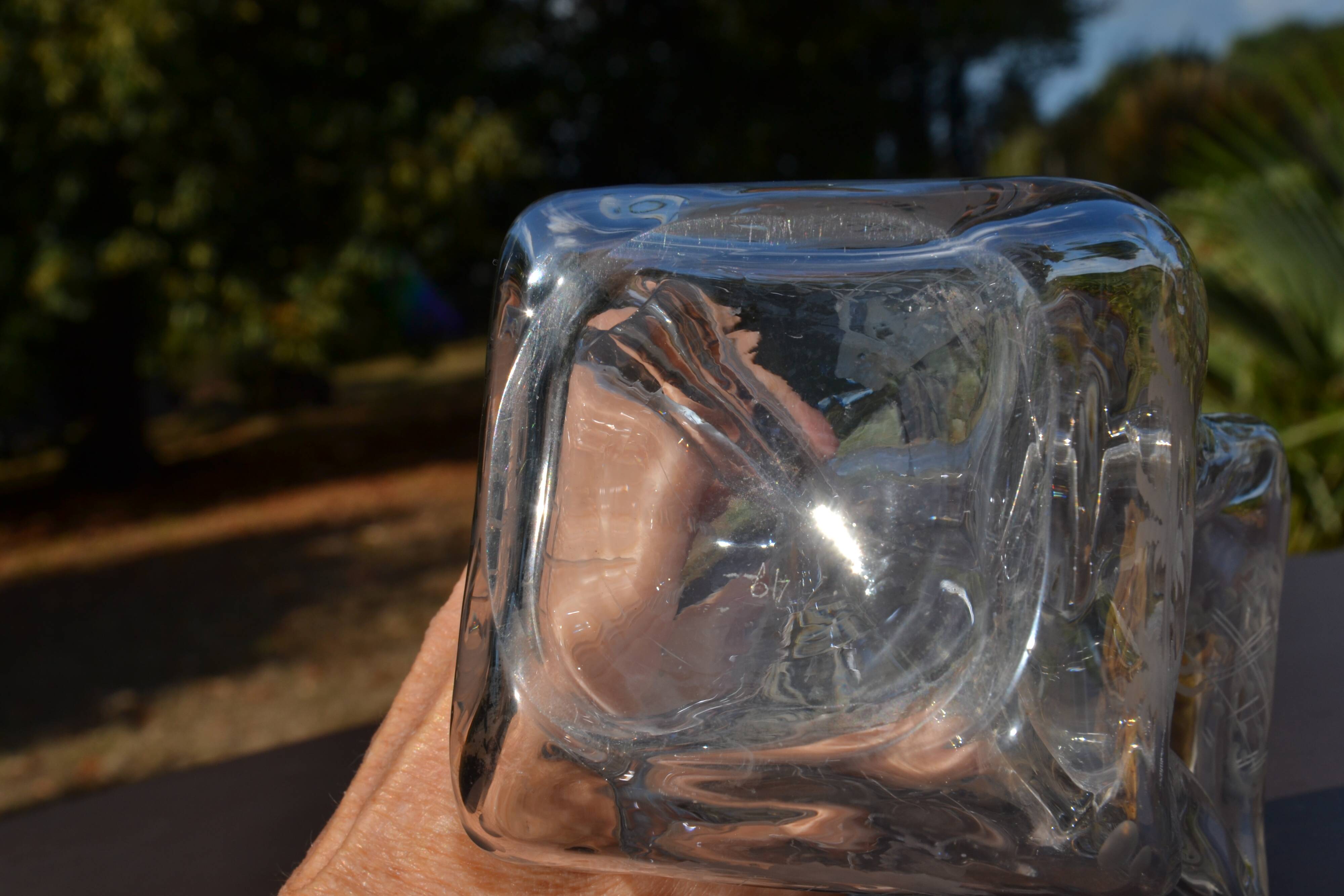 Carafe en cristal gravé Jacob Eiler Bang Danemark