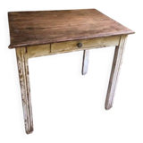 Antique wooden farmhouse table