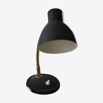 Pretty black vintage lamp metal 50s