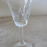 9 small crystal digestive glasses in very good condition.