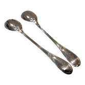2-piece silver-plated salad serving set, Ercuis Lauriers goldsmith