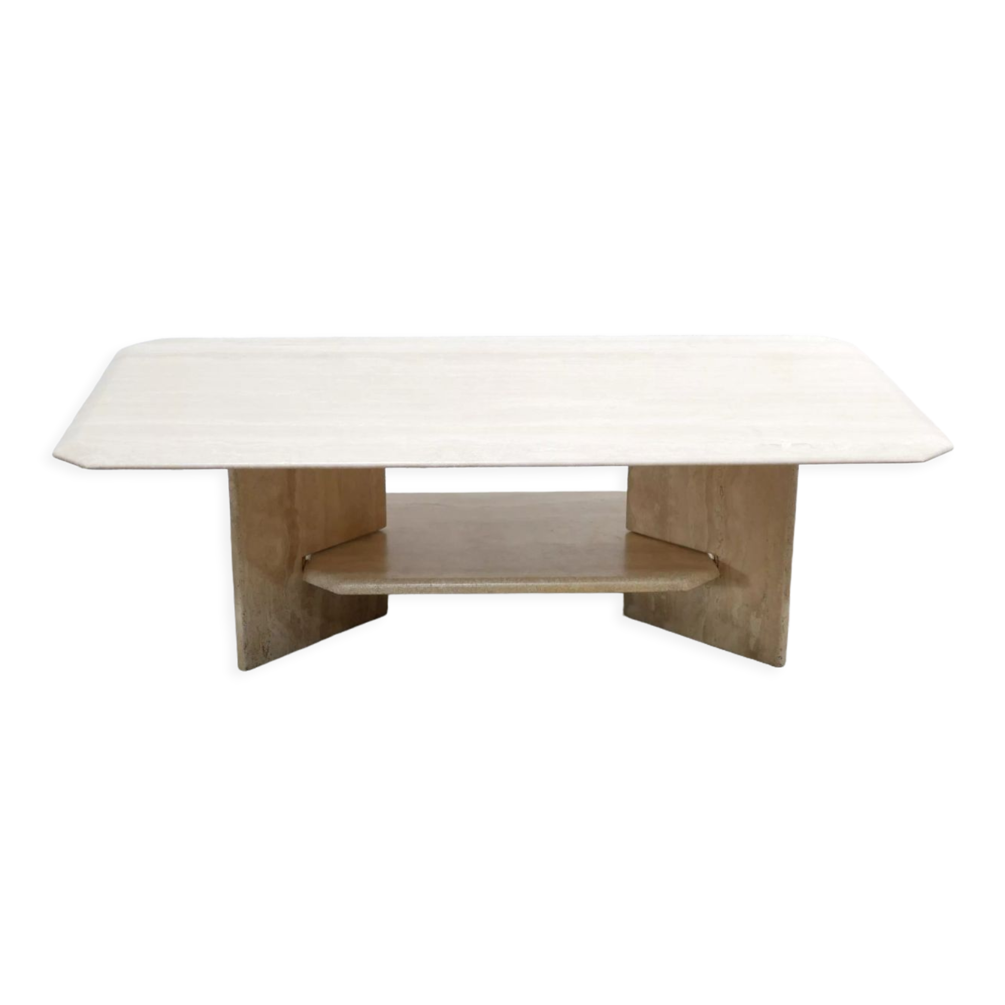 Vintage travertine coffee table
