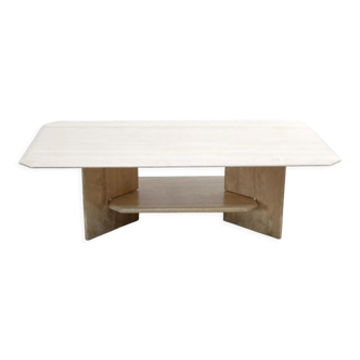 Vintage travertine coffee table