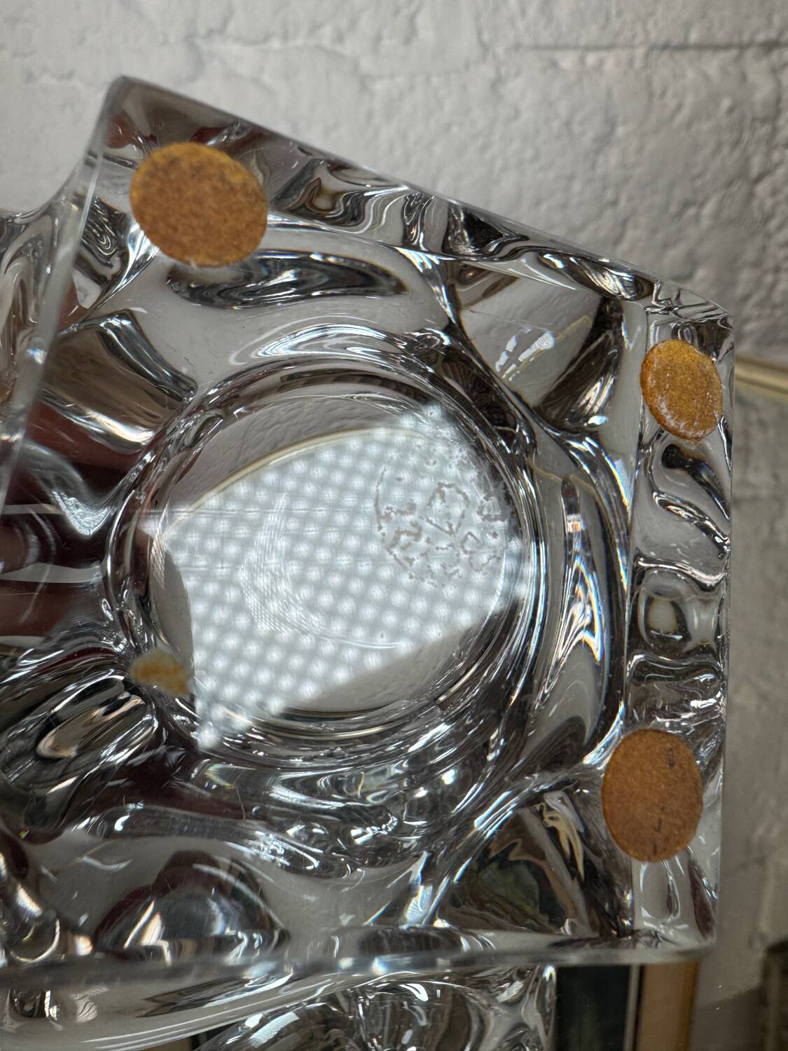 Bayel crystal ashtray from the 70s