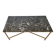 Marble and brass coffee table