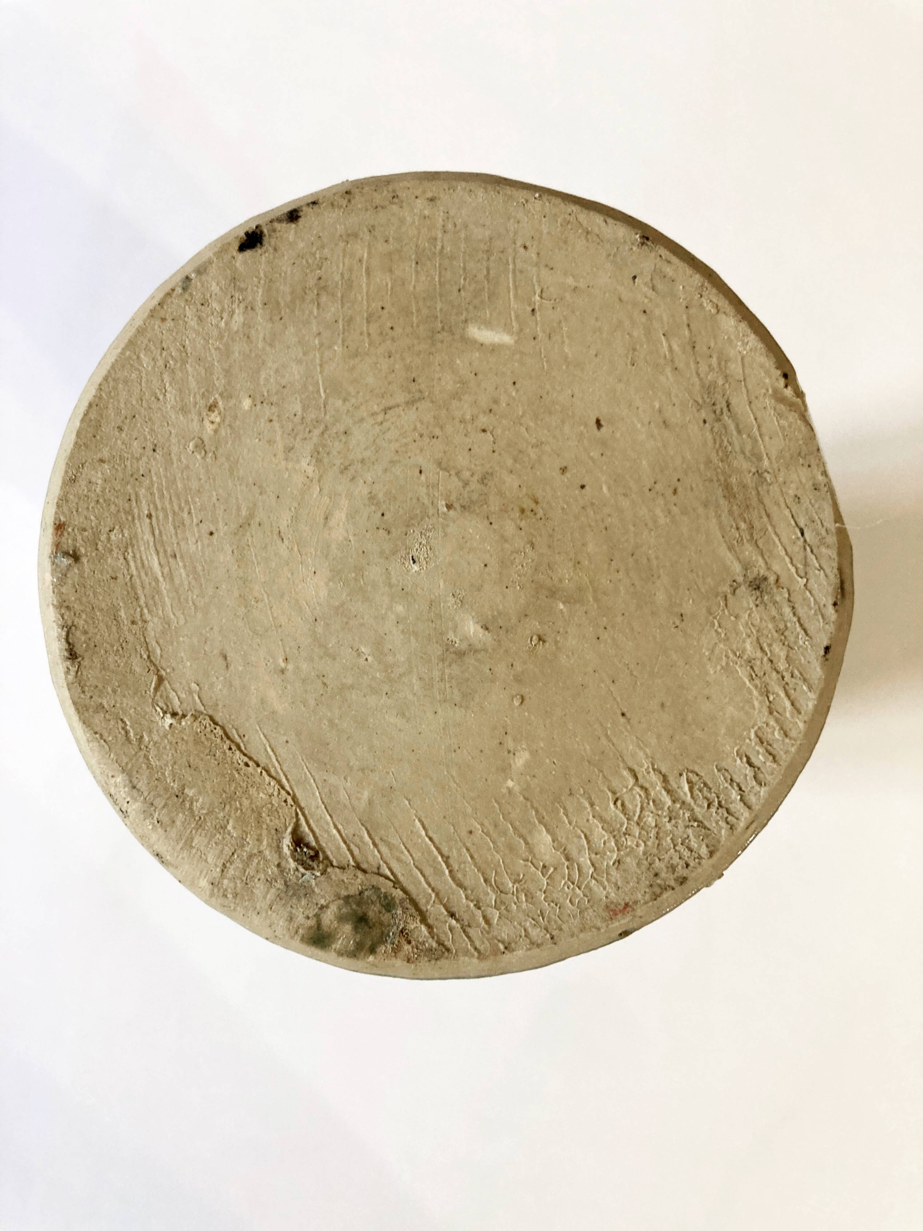 Small glazed stoneware bottle