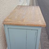 Parisian buffet wood and pastel