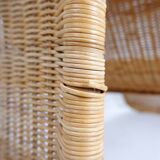 Ikea rattan and wickers long chair 1980s
