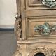 Commode arbalete baroque patinée