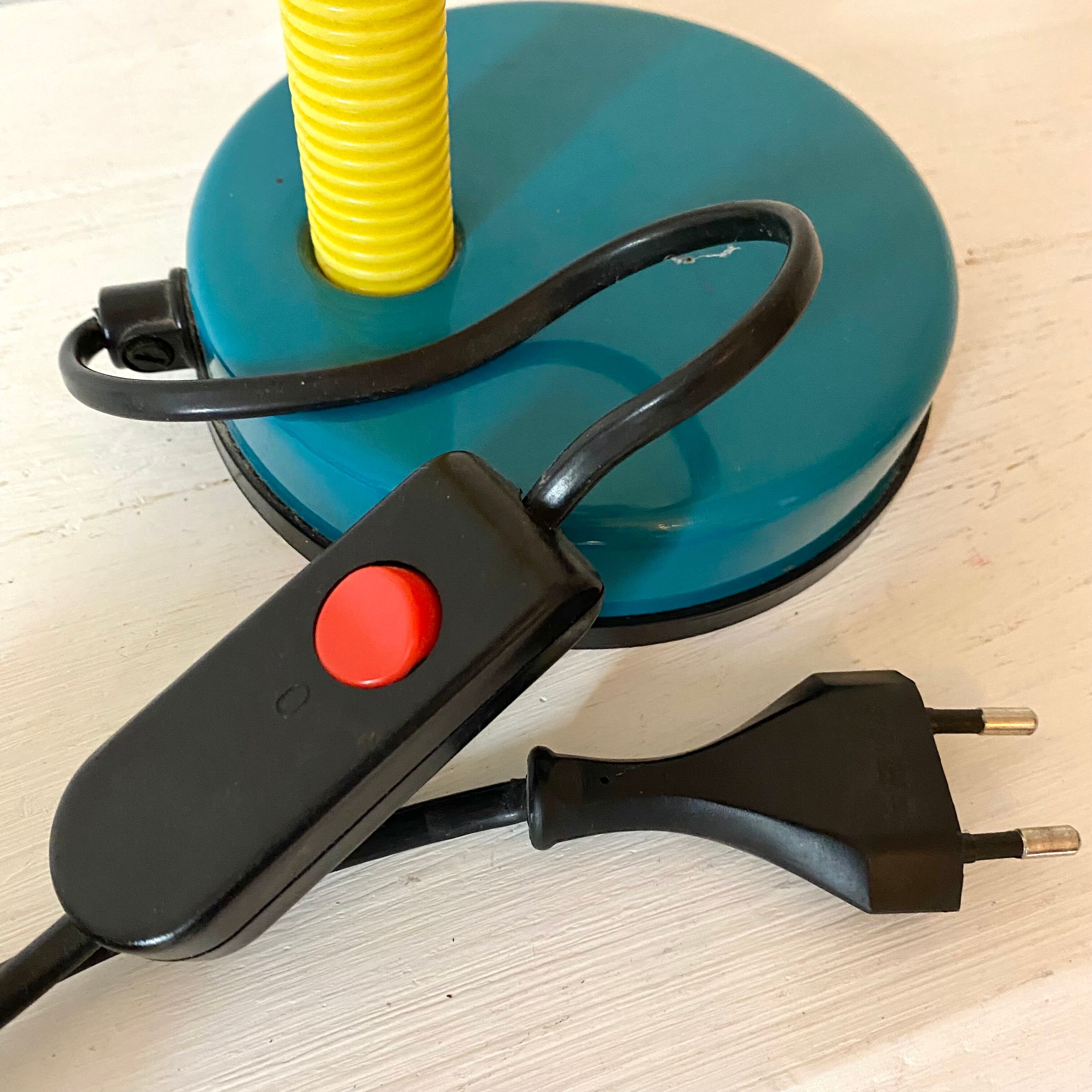 Desk lamp 80s tricolor