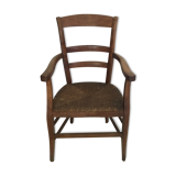 Old straw seat chair