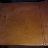 Three  leather armchairs