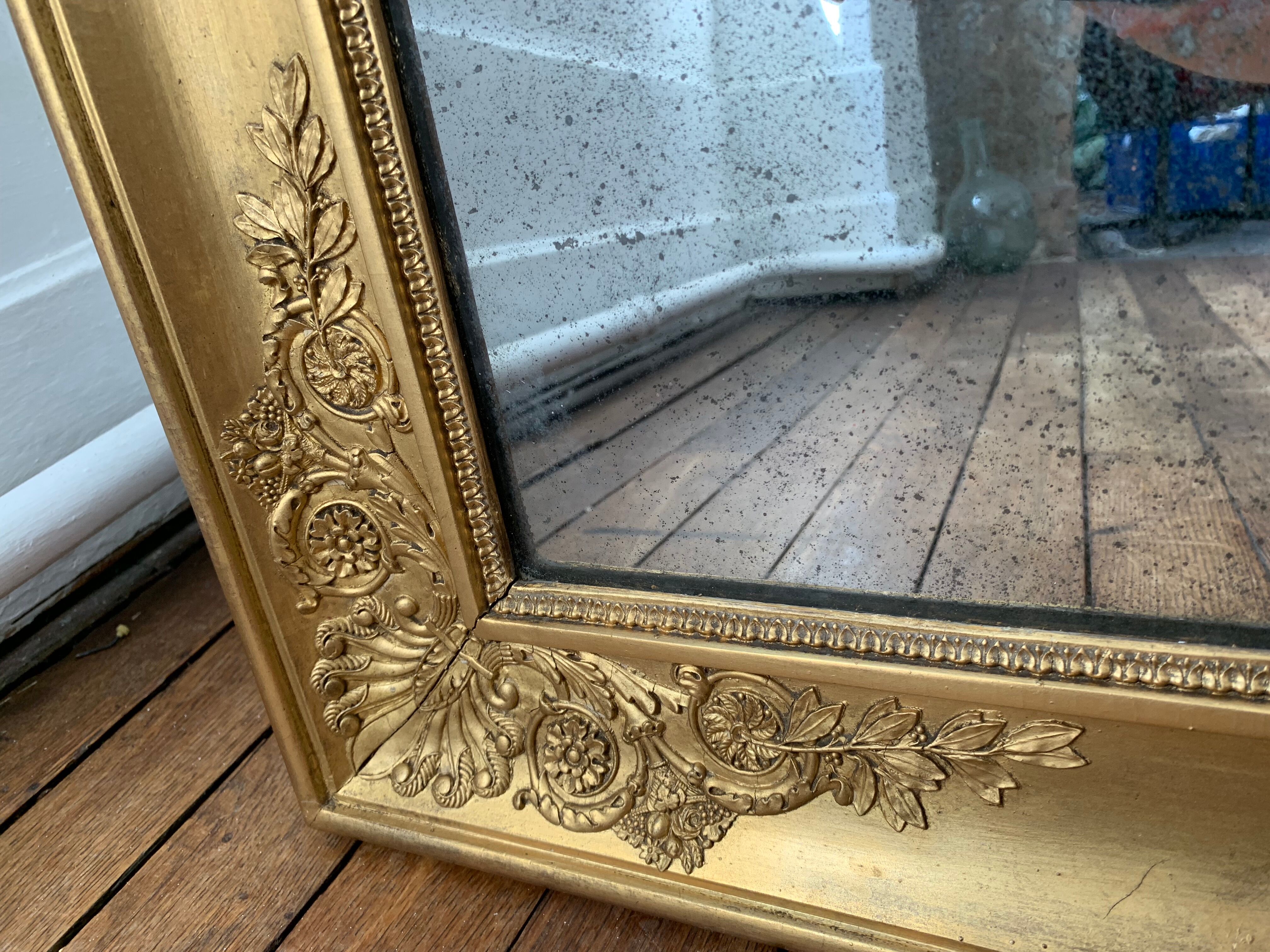 Mirror old Regency period 90x70cm