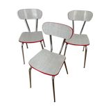 Set of 3 60s Formica chairs