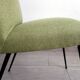 Vintage restored fabric and metal chair from the 50s/60s