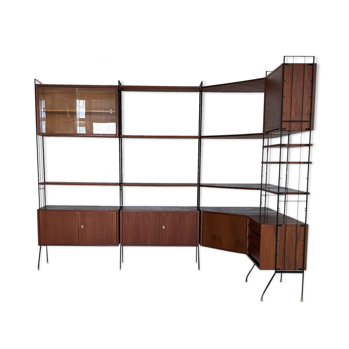 Vintage standing modular wall unit