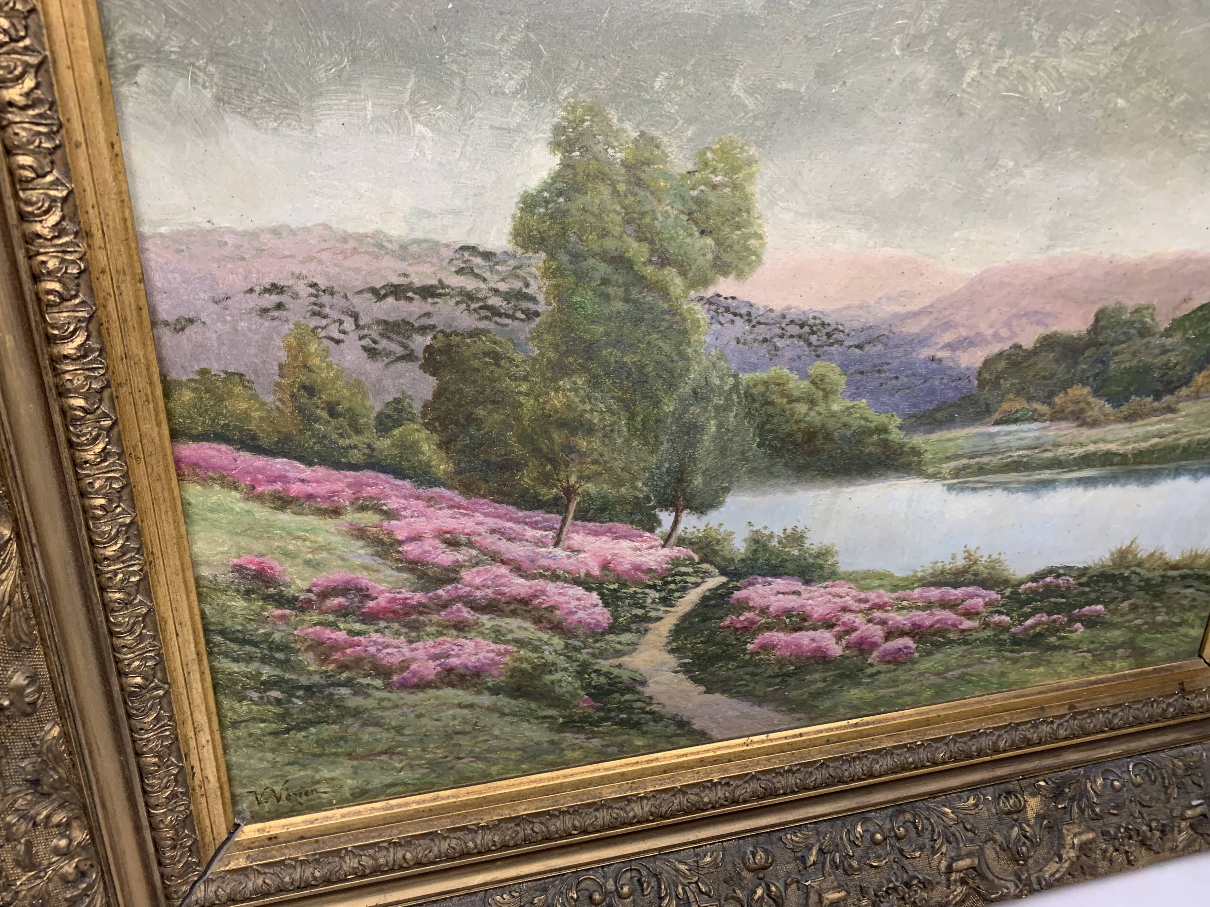 Oil on canvas by V Vezien