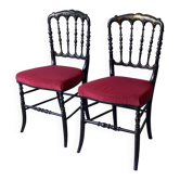 Pair of Charivari chairs Napoleon III