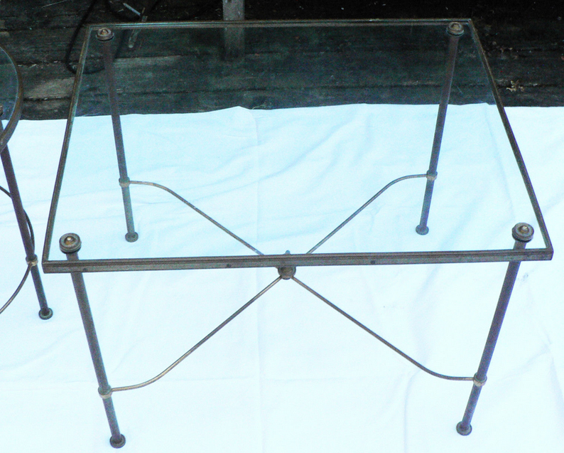 Tripartite coffee table years 50-70