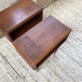 Pair of Scandinavian teak bedside tables