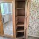 Art Deco wardrobe with mercury mirror