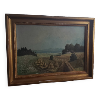 Tableau paysage signé  S.berger