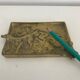 Ashtray hunting dog brass