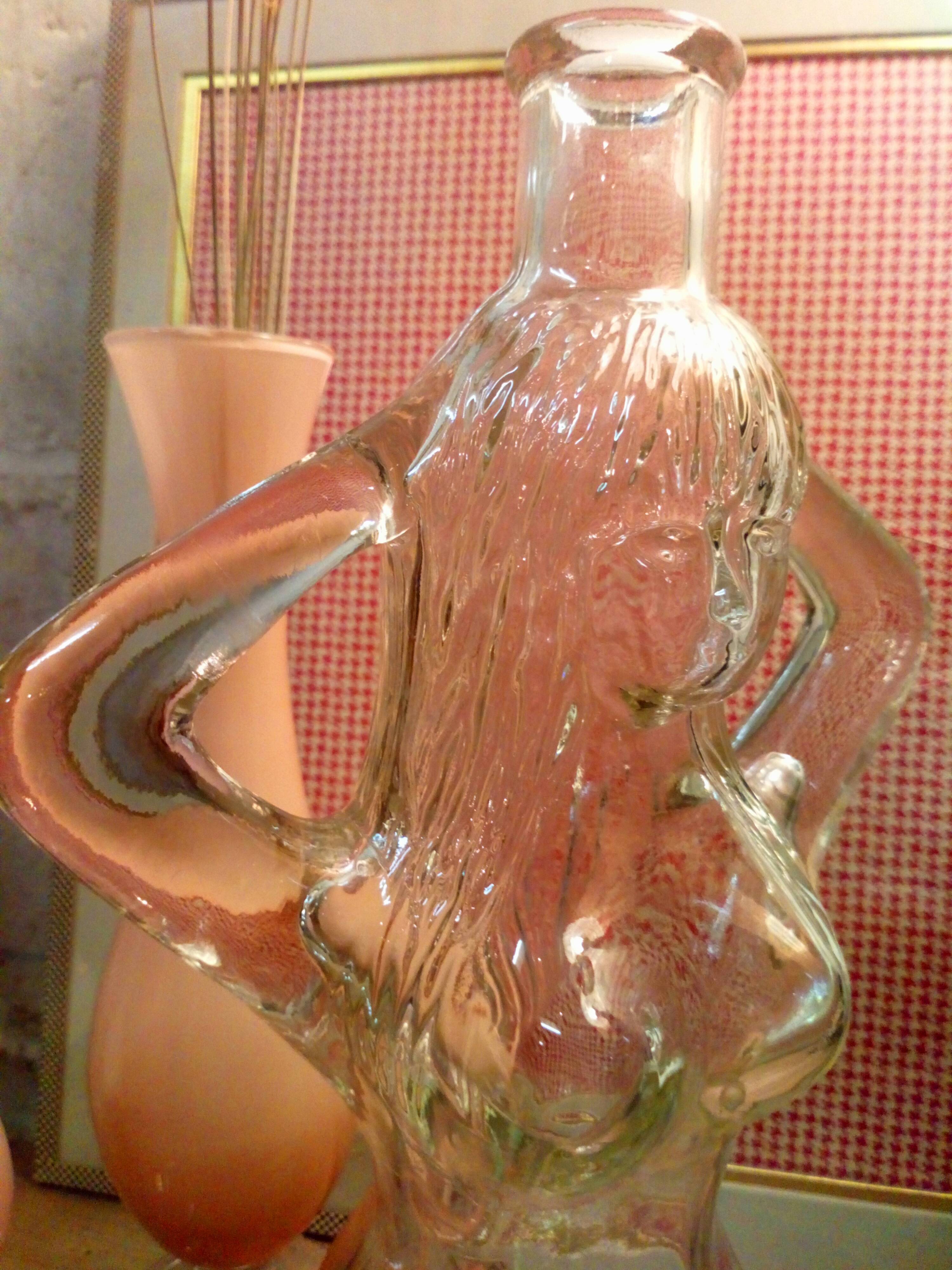 Carafe the transparent glass nymph