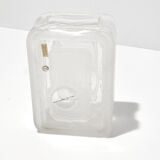 1970s modernist crystal vase, noritake, japan