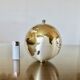 Large terrestrial globe, cigarette dispenser, brass, 1960 - 1970