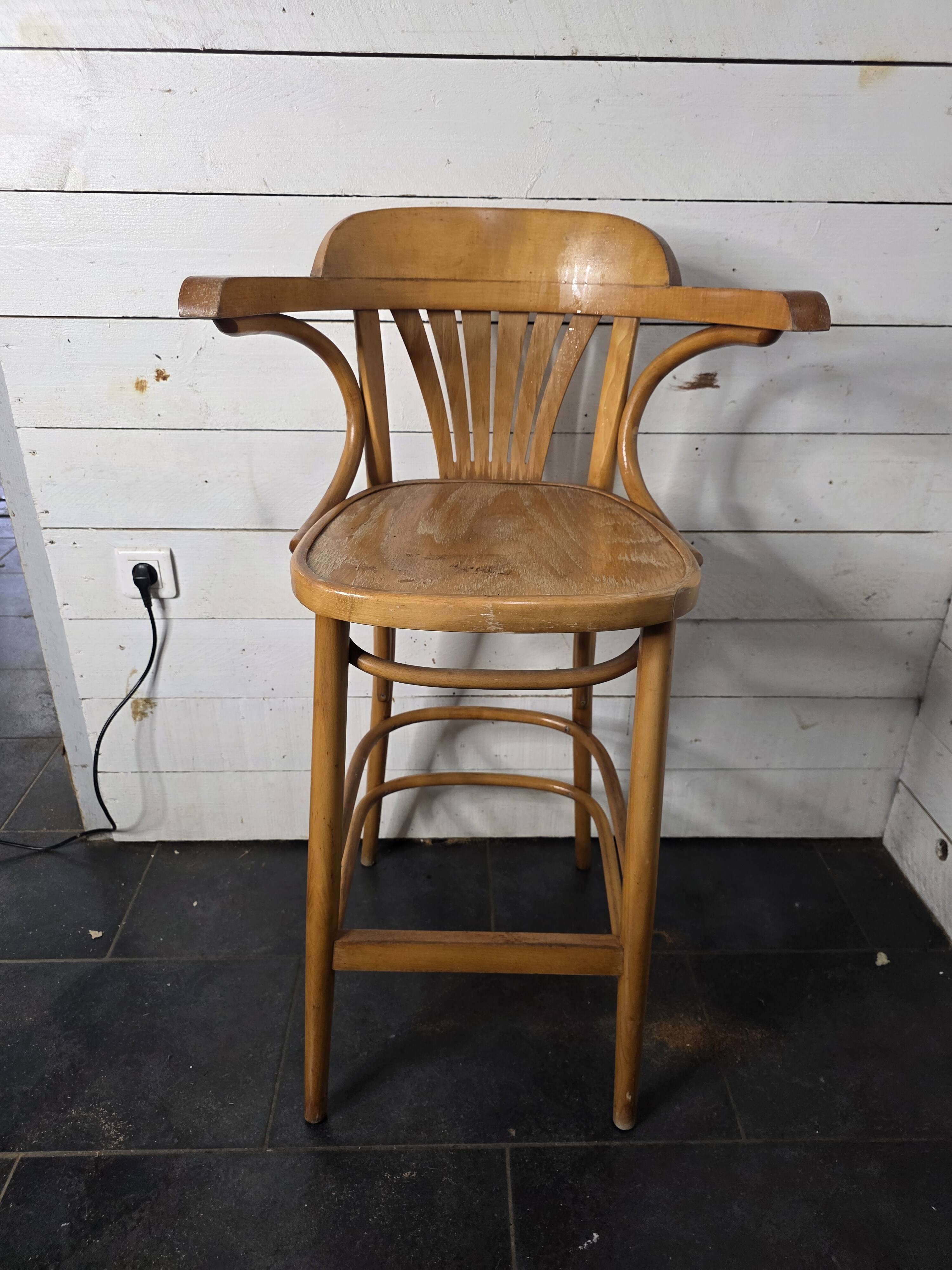 Bentwood bistro stool