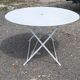 Table de jardin fer ronde et repliable