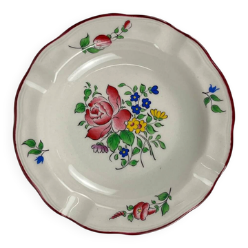 Ashtray, street lamp model by KG Lunéville, rose pattern.
