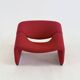 Chaise Artifort Groovy F598 M de Pierre Paulin en rouge