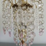Table lamp with glass pendants
