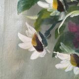 Still life with daisies and flowers in vase